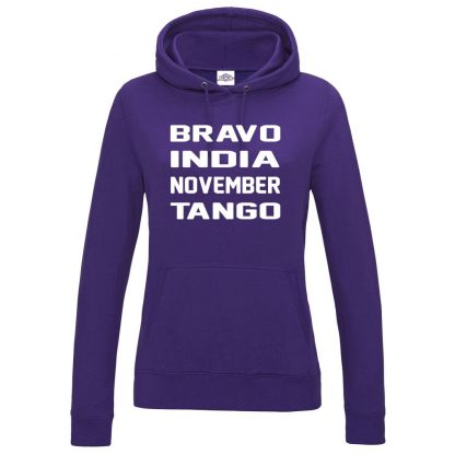 Ladies B.I.N.T Hoodie - Purple, 18