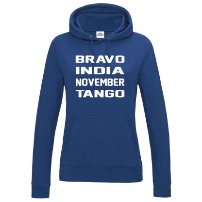 Ladies B.I.N.T Hoodie - Royal Blue, 18