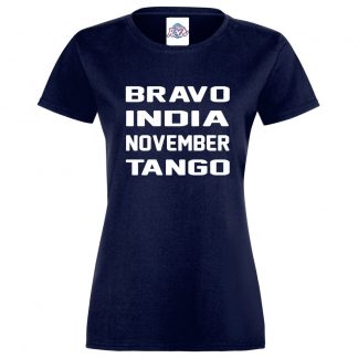 Ladies B.I.N.T T-Shirt - Navy, 18