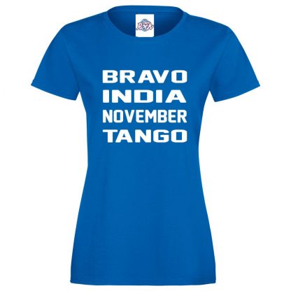 Ladies B.I.N.T T-Shirt - Royal Blue, 18