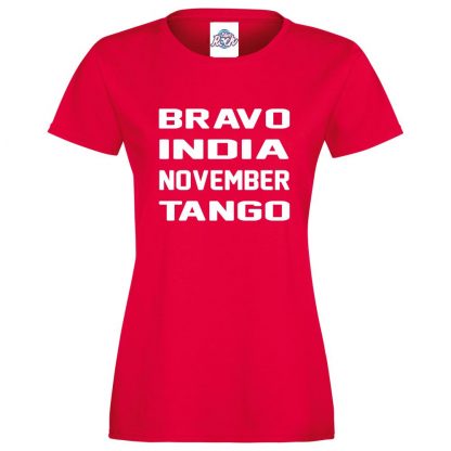 Ladies B.I.N.T T-Shirt - Red, 18