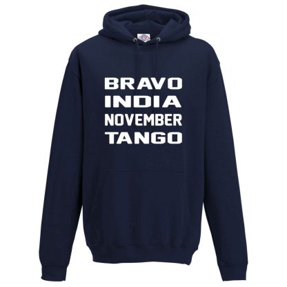 Mens B.I.N.T Hoodie - Navy, 5XL