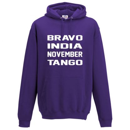 Mens B.I.N.T Hoodie - Purple, 3XL