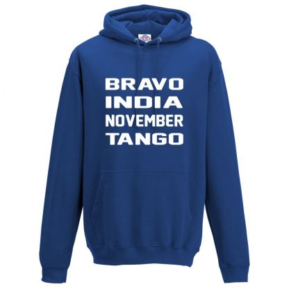 Mens B.I.N.T Hoodie - Royal Blue, 3XL