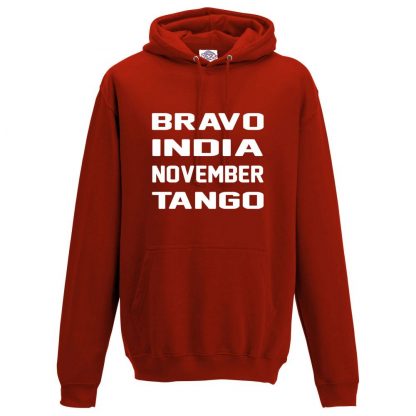 Mens B.I.N.T Hoodie - Red, 3XL