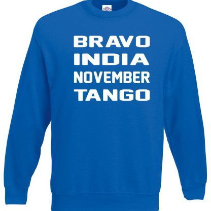 B.I.N.T Sweatshirt - Royal Blue, 2XL