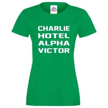 Ladies C.H.A.V T-Shirt - Kelly Green, 18