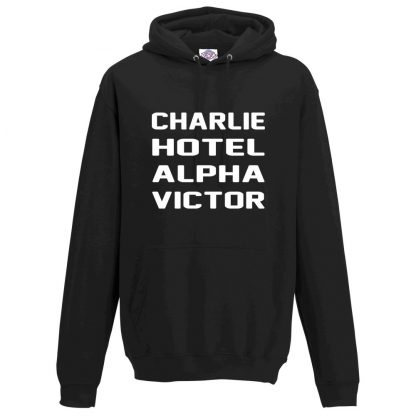 Mens C.H.A.V Hoodie - Black, 5XL