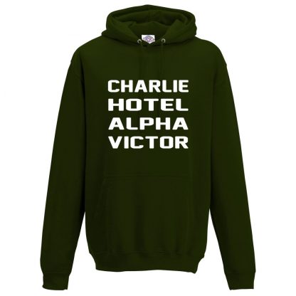 Mens C.H.A.V Hoodie - Forest Green, 2XL