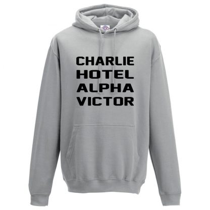 Mens C.H.A.V Hoodie - Charcoal, 2XL