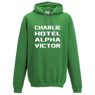 Mens C.H.A.V Hoodie - Kelly Green, 2XL