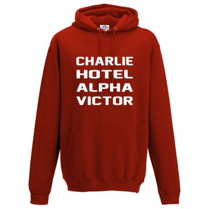 Mens C.H.A.V Hoodie - Red, 3XL