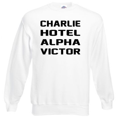 C.H.A.V Sweatshirt - White, 3XL