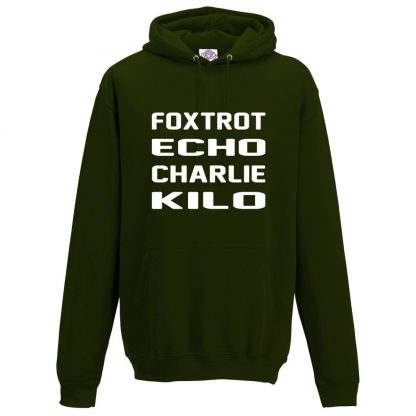 Mens F.E.C.K Hoodie - Forest Green, 2XL
