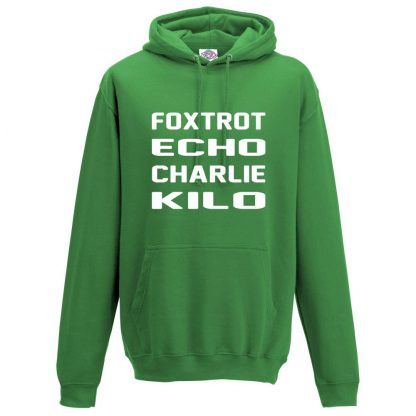 Mens F.E.C.K Hoodie - Kelly Green, 2XL