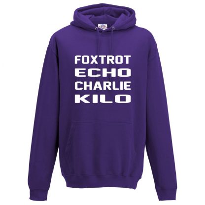 Mens F.E.C.K Hoodie - Purple, 3XL