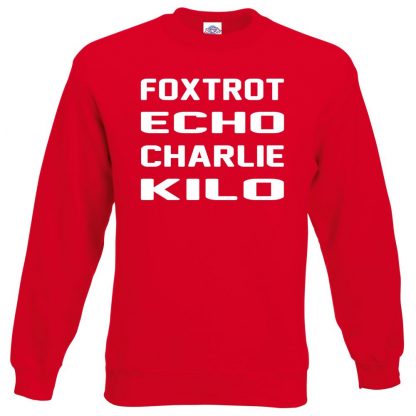 F.E.C.K Sweatshirt - Red, 2XL