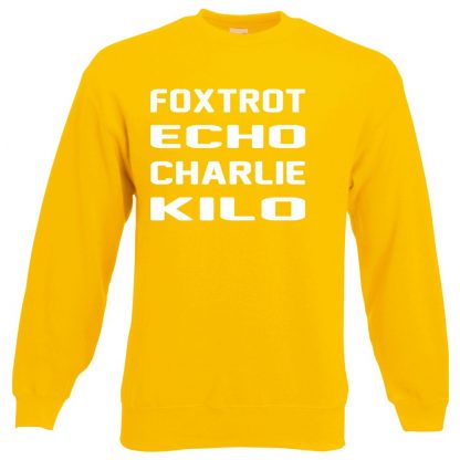 F.E.C.K Sweatshirt - Yellow, 2XL