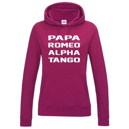 Ladies P.R.A.T Hoodie - Hot Pink, 18