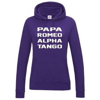 Ladies P.R.A.T Hoodie - Purple, 18