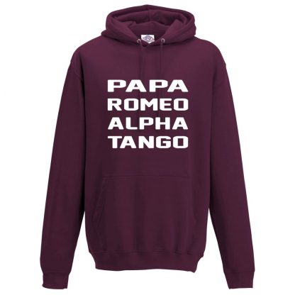 Mens P.R.A.T Hoodie - Maroon, 2XL