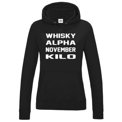 Ladies W.A.N.K Hoodie - Black, 18