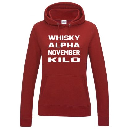 Ladies W.A.N.K Hoodie - Red, 18