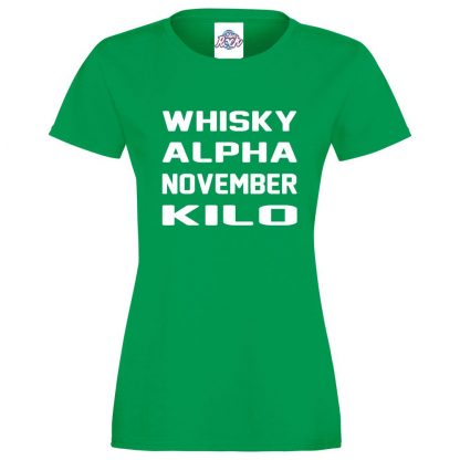 Ladies W.A.N.K T-Shirt - Kelly Green, 18