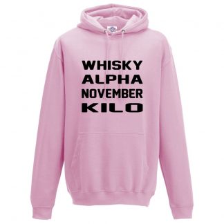 Mens W.A.N.K Hoodie - Baby Pink, 2XL