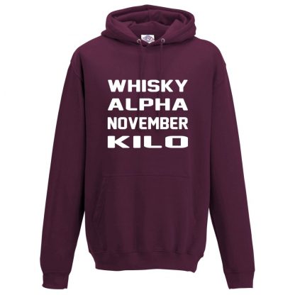 Mens W.A.N.K Hoodie - Maroon, 2XL