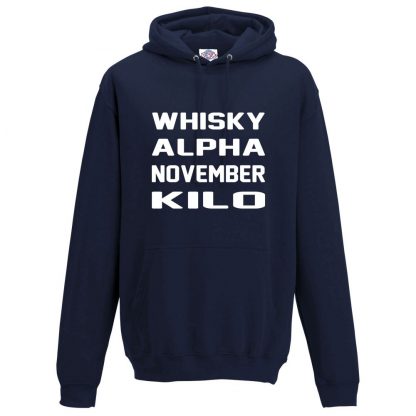 Mens W.A.N.K Hoodie - Navy, 5XL