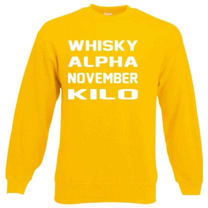 W.A.N.K Sweatshirt - Yellow, 2XL