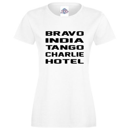 Ladies B.I.T.C.H T-Shirt - White, 18