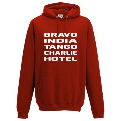 Mens B.I.T.C.H Hoodie - Red, 3XL