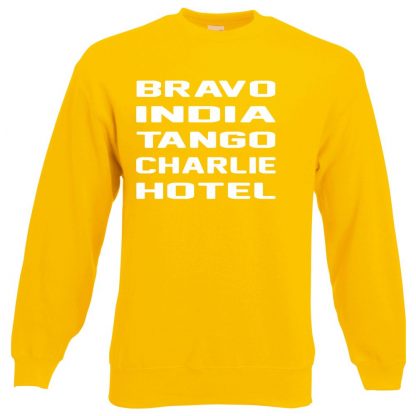 B.I.T.C.H Sweatshirt - Yellow, 2XL