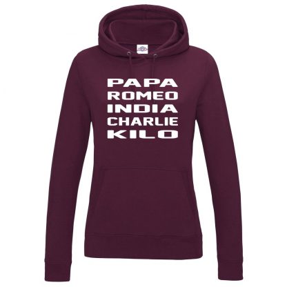 Ladies B.R.I.C.K Hoodie - Maroon, 18