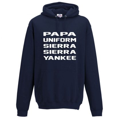 Mens P.U.S.S.Y Hoodie - Navy, 5XL