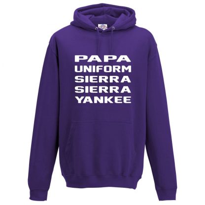 Mens P.U.S.S.Y Hoodie - Purple, 3XL