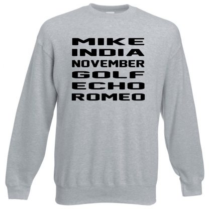 M.I.N.G.E.R Sweatshirt - Grey, 3XL