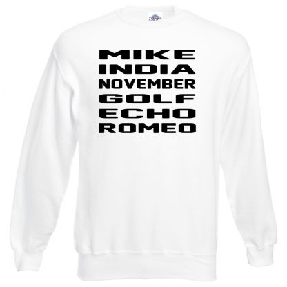 M.I.N.G.E.R Sweatshirt - White, 3XL