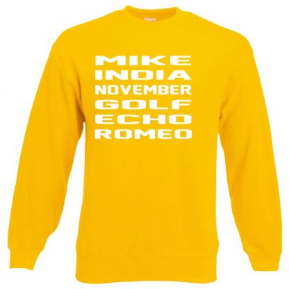 M.I.N.G.E.R Sweatshirt - Yellow, 2XL