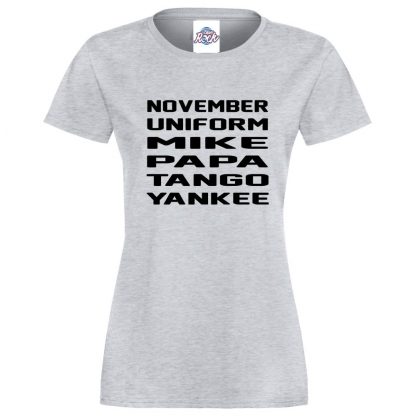 Ladies N.U.M.P.T.Y T-Shirt - Heather Grey, 18