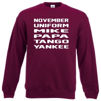 N.U.M.P.T.Y Sweatshirt - Maroon, 2XL