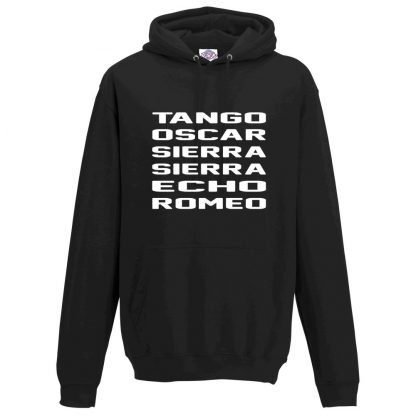 Mens T.O.S.S.E.R Hoodie - Black, 5XL