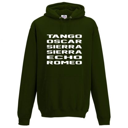 Mens T.O.S.S.E.R Hoodie - Forest Green, 2XL