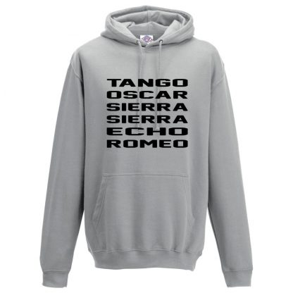 Mens T.O.S.S.E.R Hoodie - Charcoal, 2XL