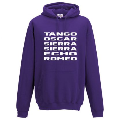 Mens T.O.S.S.E.R Hoodie - Purple, 3XL