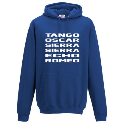 Mens T.O.S.S.E.R Hoodie - Royal Blue, 3XL