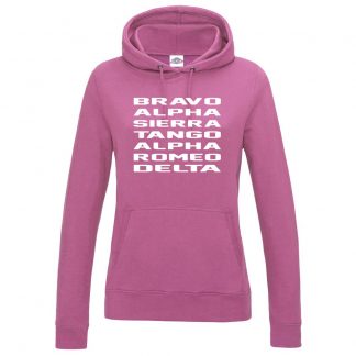 Ladies B.A.S.T.A.R.D Hoodie - Baby Pink, 18