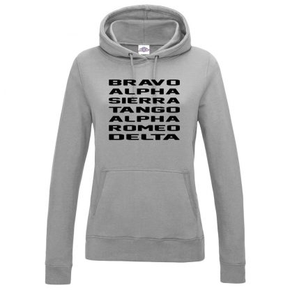 Ladies B.A.S.T.A.R.D Hoodie - Grey, 18